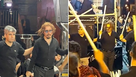 Pria Mirip Aktor Jonny Depp Ambil Bagian Dalam Ritual Ashura Di Iran Picu Perdebatan Di Medsos